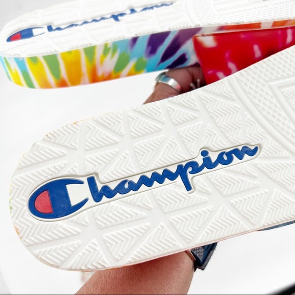 Champion IPO Tie-Dye Slide Sandal, Rainbow Multi, Men’s Size 12, NEW! w/tags! - Picture 5 of 12